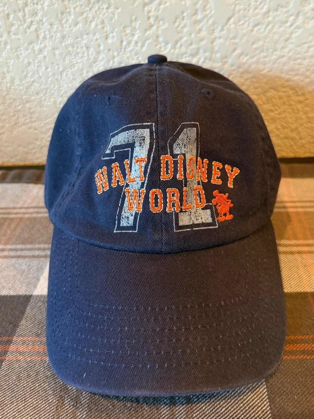 Disney Navy Blue Embroidered Walt Disney World Baseball Cap
